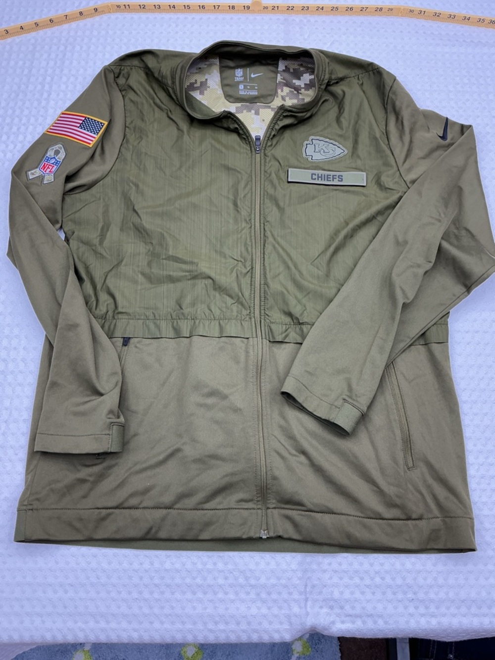 NFL Olive Green Camo Team Apparel Nike Jacket